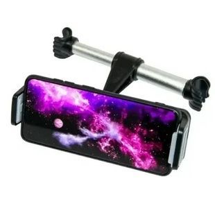 Тримач для телефону та планшета в автомобіль Car Headrest Mount Holder Чорний