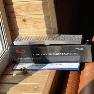 Трап-душевая решетка напольная металлическая floor drain AND YLN7237-40 Серая