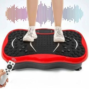 Тренажер віброплатформа для занять спортом та зниження ваги S131 Bluetooth Червона