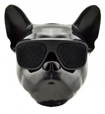 Бездротова колонка Bluetooth S3 голова собаки Чорна