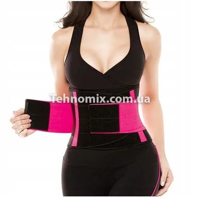 Пояс для похудения Hot Shapers Belt Power Черный с розовым р-р XXL