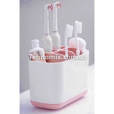 Подставка для зубных щеток Large Toothbrush Caddy Розовая