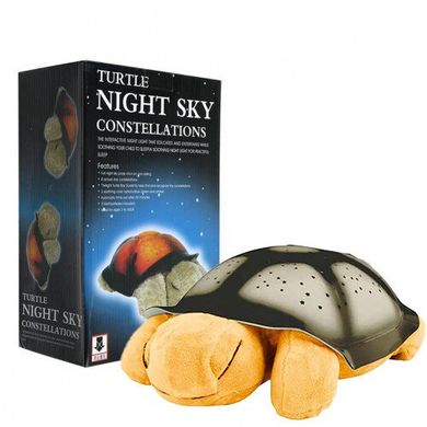 Нічник - проектор черепаха Turtle Night Sky Коричневий