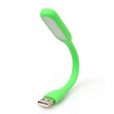 Портативний гнучкий LED USB світильник green