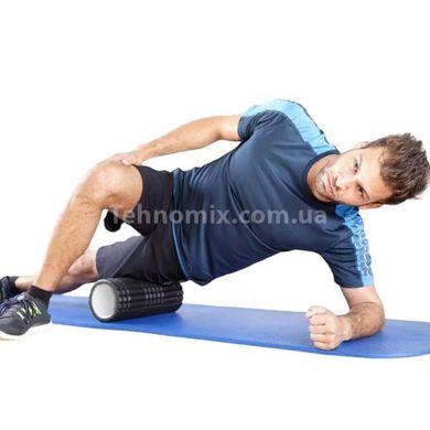 Ролик для йоги масажний (спина та ніг) OSPORT 14*33см Чорний
