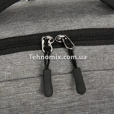 Рюкзак городской 3в1 с сумкой и кошельком Серый