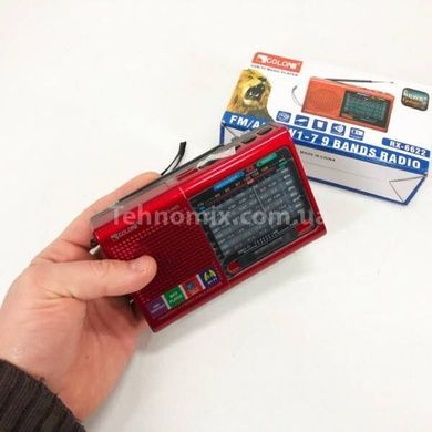 Радіоприймач акумуляторний rx 6622 Червоний