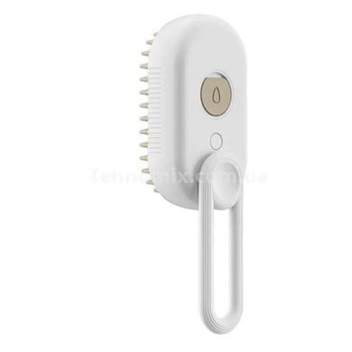 Щетка паровая для шерсти животных с ручкой Steamy Brush Pet Белая