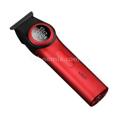 Триммер аккумуляторный 4 насадки 6000- 8000 RPM 2500mAh VGR V-977 RED Черный с красным