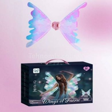 Крила феї світлодіодне підсвічування, музика на батарейці Wings of Fairie Голографічні
