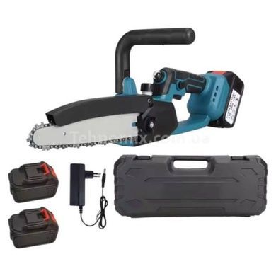 Пила 8ˮ аккумуляторная с 2 аккумуляторами 48W и зарядным устройством в чемодане Синяя