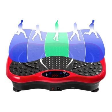 Тренажер віброплатформа для занять спортом та зниження ваги S131 Bluetooth Червона