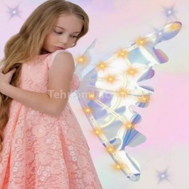 Крила феї світлодіодне підсвічування, музика на батарейці Wings of Fairie Голографічні