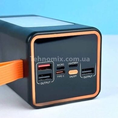 Power Bank з ручкою + ліхтар 90000mAh 3 USB 22,5W HOCO J107