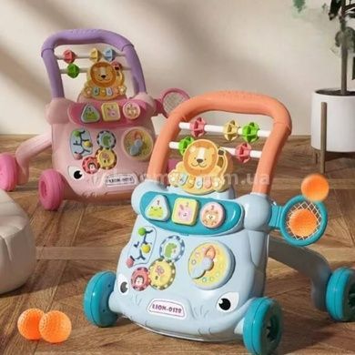 Ходунки-каталка з розвиваючим центром MA570pin Рожеві