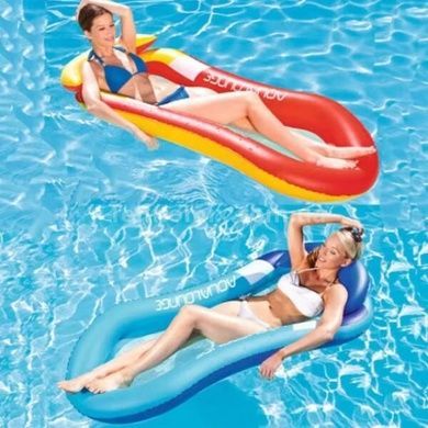 Матрац-гамак для відпочинку на воді з ремнабором у комплекті 160&times;90 см BEACH BED Червоний