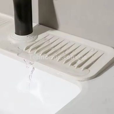 Килимок бризковик на кран Drain mat LY-692 Білий