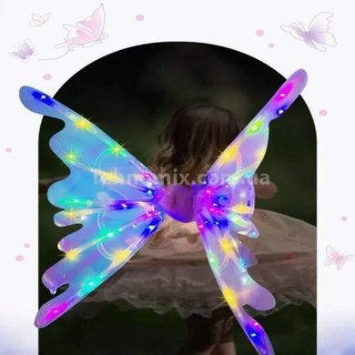 Крила феї світлодіодне підсвічування, музика на батарейці Wings of Fairie Голографічні
