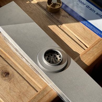Трап-душові грати напольні металеві floor drain AND YLN7237-40 Сіра