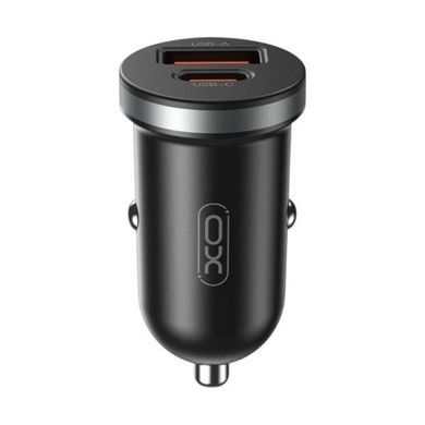 Автомобільний зарядний пристрій для гаджетів і смартфонів XO CC56 mini car charger A+C 30W/simultaneous 5V3A Type-c