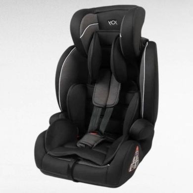 Детское автокресло универсальное от 9-36кг с системой ISOFIX I / II / III группа JOY SX16809 Черное с белым