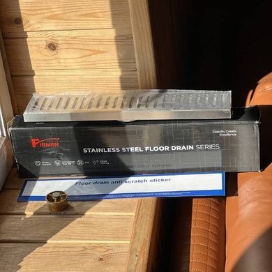 Трап-душові грати напольні металеві floor drain AND YLN7237-40 Сіра