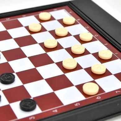 Шахматы магнитные 2в1 (шашки и шахматы) Chess Set 3608