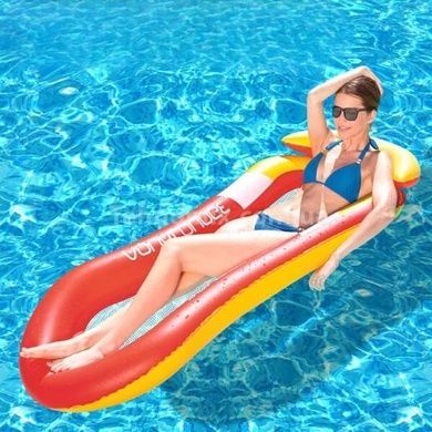 Матрац-гамак для відпочинку на воді з ремнабором у комплекті 160&times;90 см BEACH BED Червоний