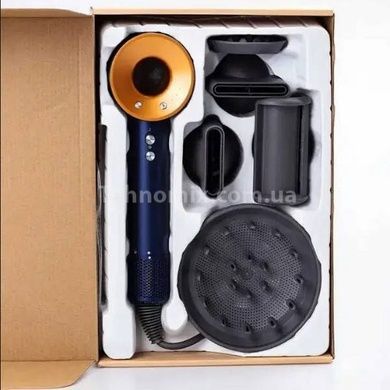 Фен-стайлер для волосся 5 насадок 5в1 1600Вт Super Hair Dryer Fan Синій