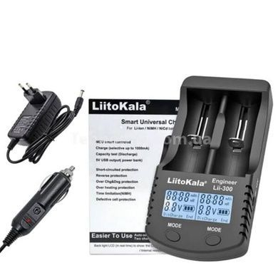 Зарядний пристрій Ni-Mh, Ni-Cd та Li-ion LiitoKala Lii-300 Чорне
