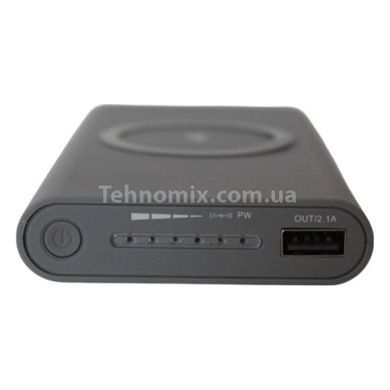 Power bank Fast Charger Wireless Сірий