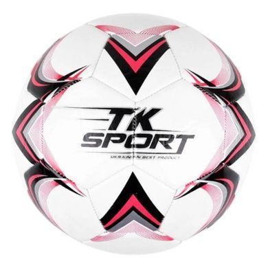 М'яч футбольний з гумовим балоном усередині 330-350гр PVC C 44455 TK Sport Білий