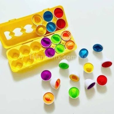 Сортер 3D Яєчний лоток 12шт 4FUN Game Club Овочі та фрукти