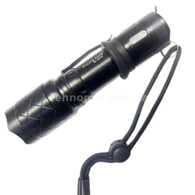 Фонарь ручной аккумуляторный металлический Police 8370-500 W XPE Черный