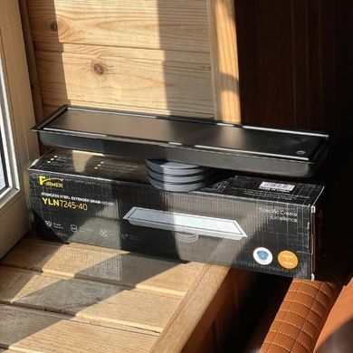 Трап-душові грати напольні металеві floor drain AND YLN7245-40 Сіра
