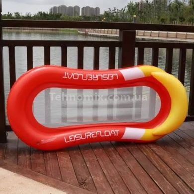 Матрац-гамак для відпочинку на воді з ремнабором у комплекті 160&times;90 см BEACH BED Червоний