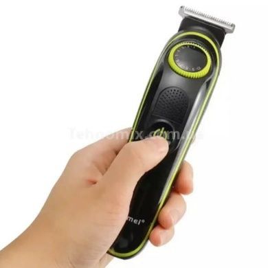 Машинка для стрижки волос 5в1 Kemei Km-696 Черная
