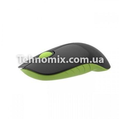 Мышь беспроводная компьютерная MOUSE G217 Черно-зеленая