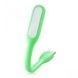 Портативний гнучкий LED USB світильник green