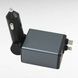 Трансмиттер FM-модулятор 4в1 автомобильный со встроенными кабелями для быстрой зарядки superfast charge ip type-c MOD H-49 Черный