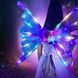 Крила феї світлодіодне підсвічування, музика на батарейці Wings of Fairie Голографічні