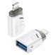 Адаптер переходник XO NB256A USB-A female to Lightning adapter Белый