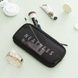 Косметичка женская сетчатая на молнии Makeup bag 22*11*2 Черная