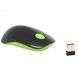 Мышь беспроводная компьютерная MOUSE G217 Черно-зеленая