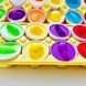 Сортер 3D Яєчний лоток 12шт 4FUN Game Club Овочі та фрукти