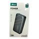 Power Bank с функцией быстрой зарядки 20000mAh Allison Als-s22 5V\2.1A Черный