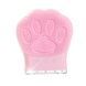 Щетка вибрационная аккумуляторная для лица Лапка paw washer Светло-розовая