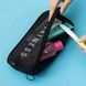 Косметичка женская сетчатая на молнии Makeup bag 22*11*2 Черная
