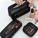 Косметичка женская сетчатая на молнии Makeup bag 22*11*2 Черная
