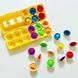 Сортер 3D Яєчний лоток 12шт 4FUN Game Club Овочі та фрукти